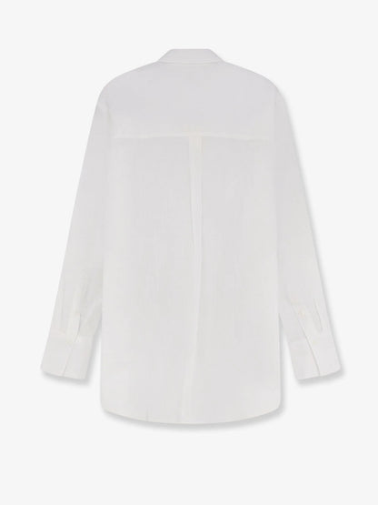 Toteme Oversized Summer Cotton And Linen Shirt
