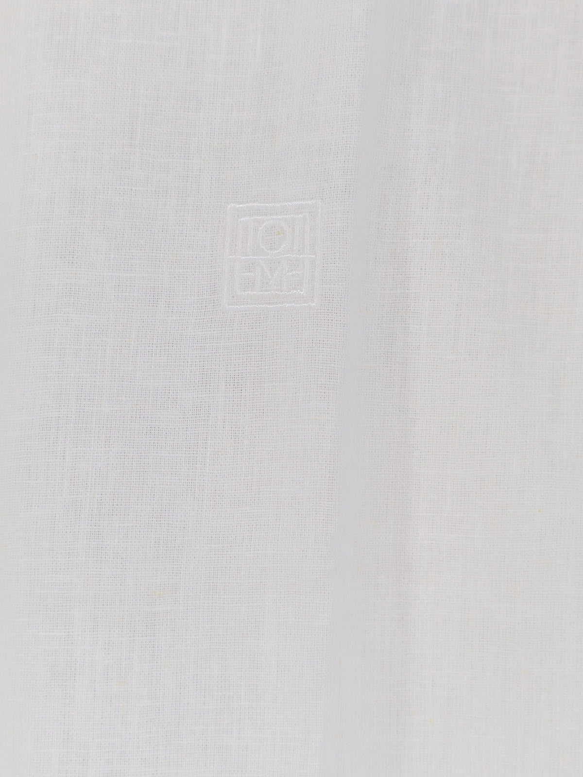 Toteme Oversized Summer cotton and linen shirt - White