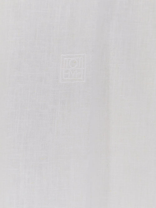 Toteme Oversized Summer cotton and linen shirt - White