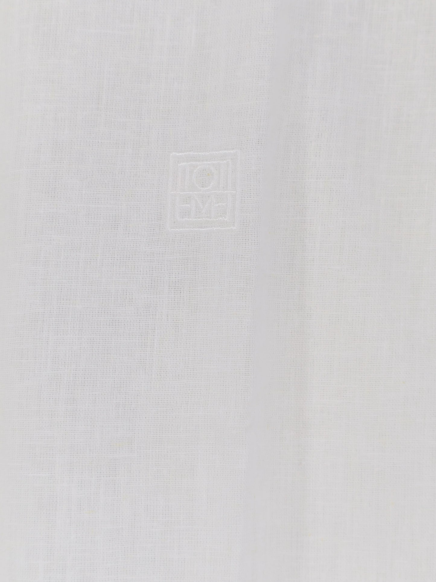 Toteme Oversized Summer Cotton And Linen Shirt