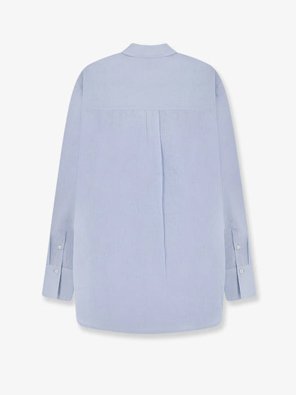 Toteme Oversized Summer Cotton And Linen Shirt