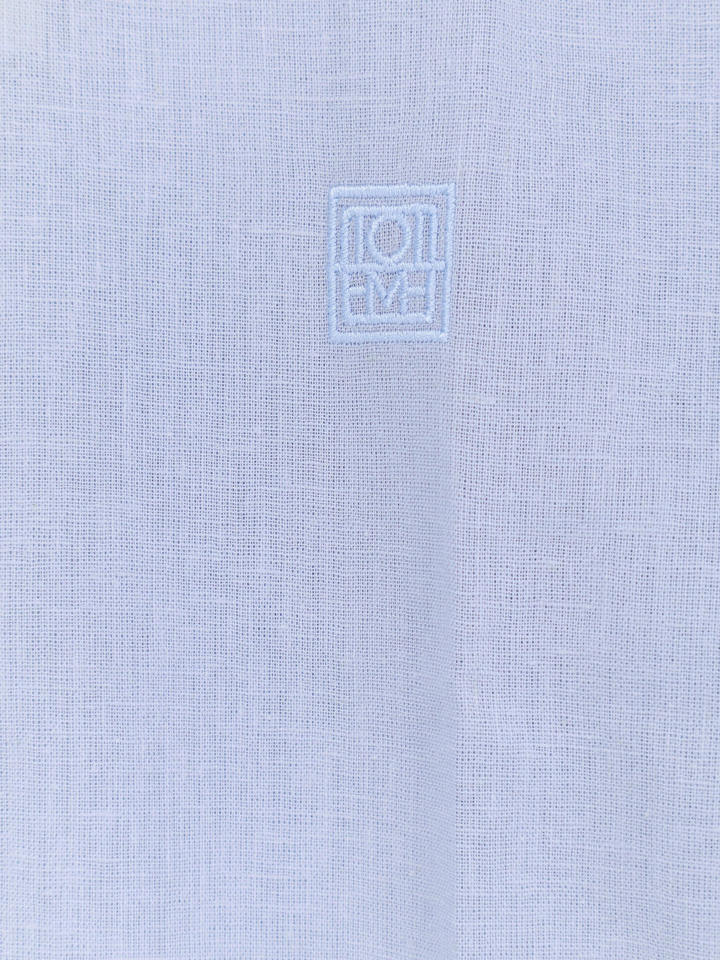 Toteme Oversized Summer Cotton And Linen Shirt