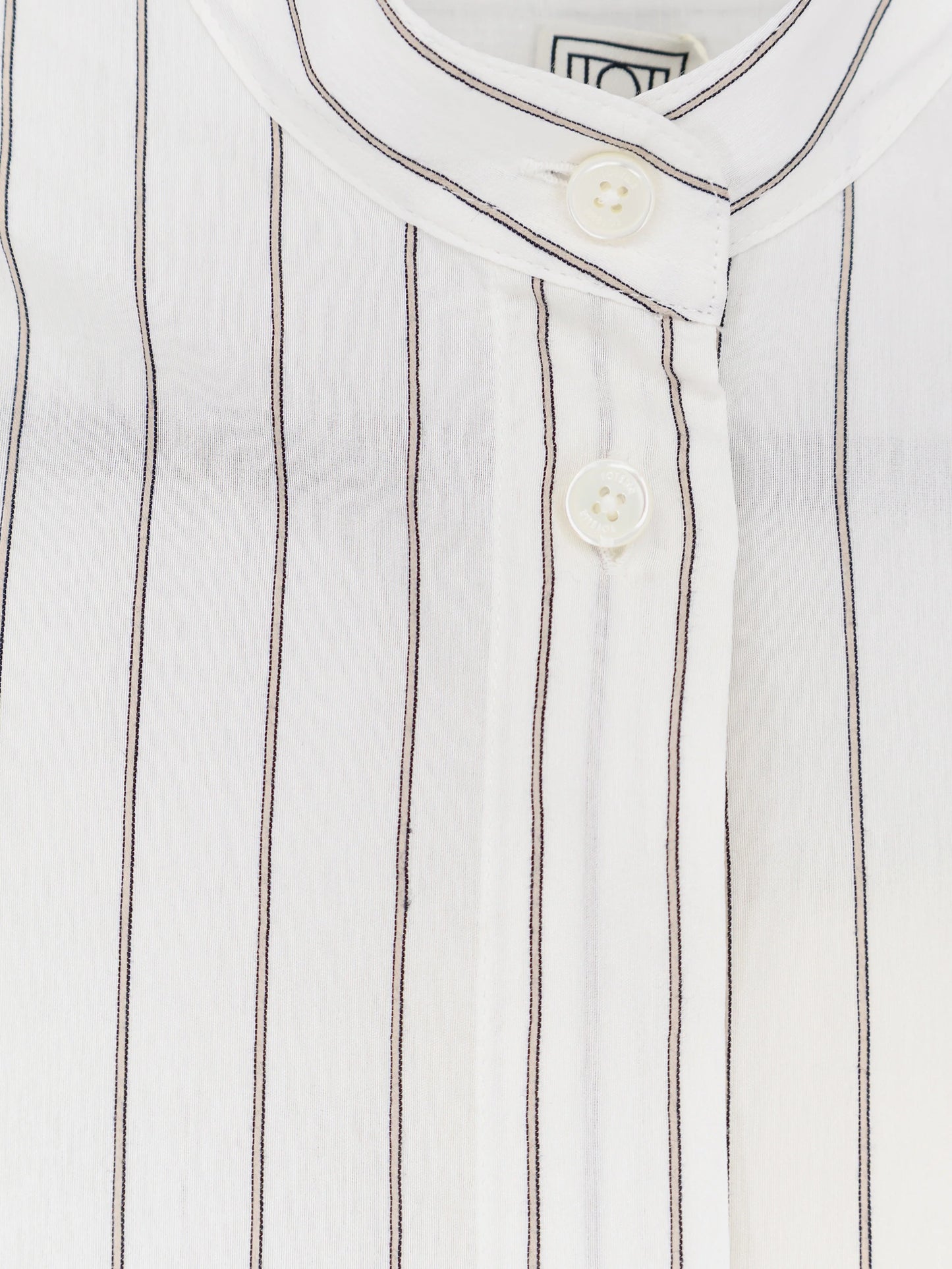 Toteme Striped Summer Viscose, Silk And Cotton Dress
