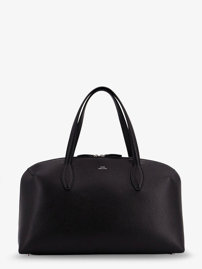 Toteme Leather Handbag With Engraved Logo On The Front
