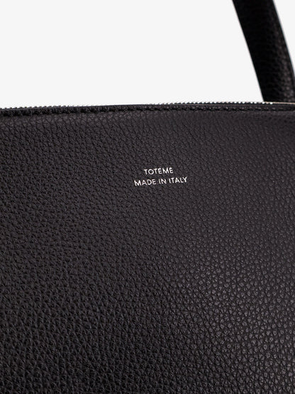 Toteme Leather Handbag With Engraved Logo On The Front