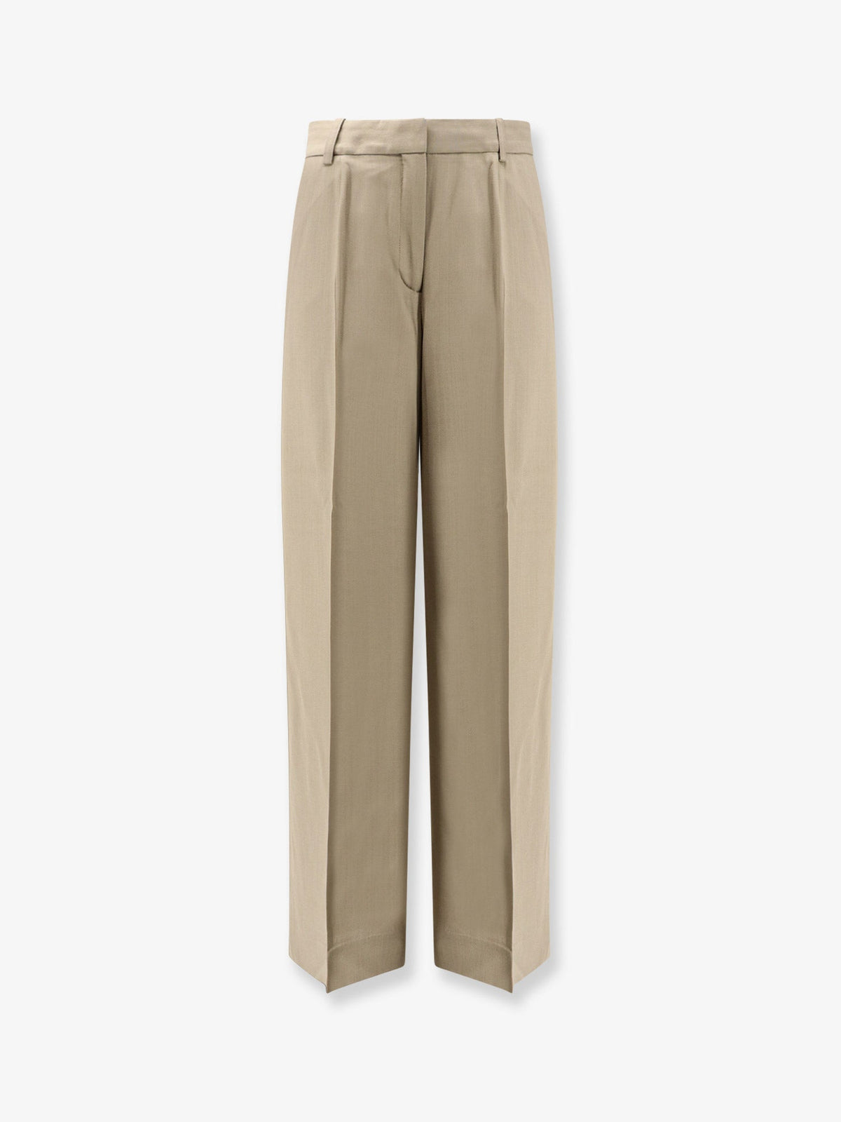Toteme Viscose and wool trousers - Taupe