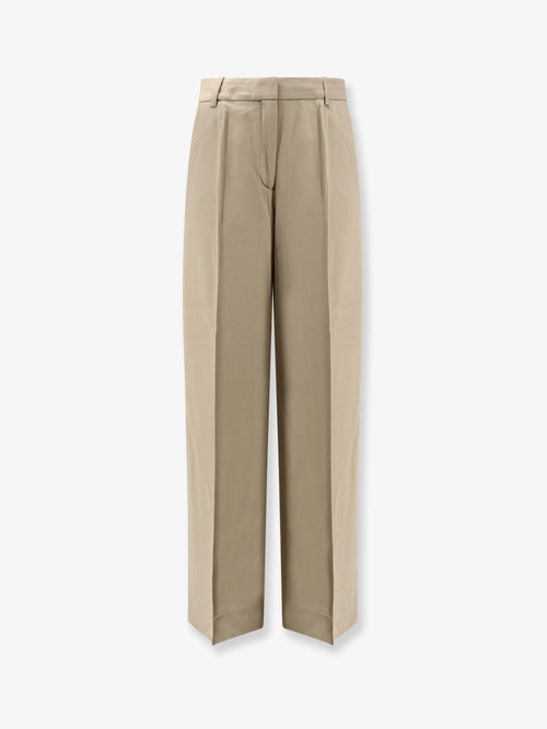 Toteme Viscose and wool trousers - Taupe