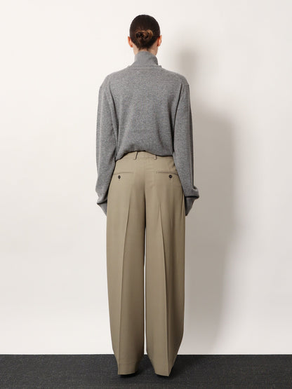 Toteme Viscose and wool trousers - Taupe