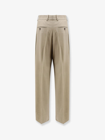 Toteme Viscose and wool trousers - Taupe