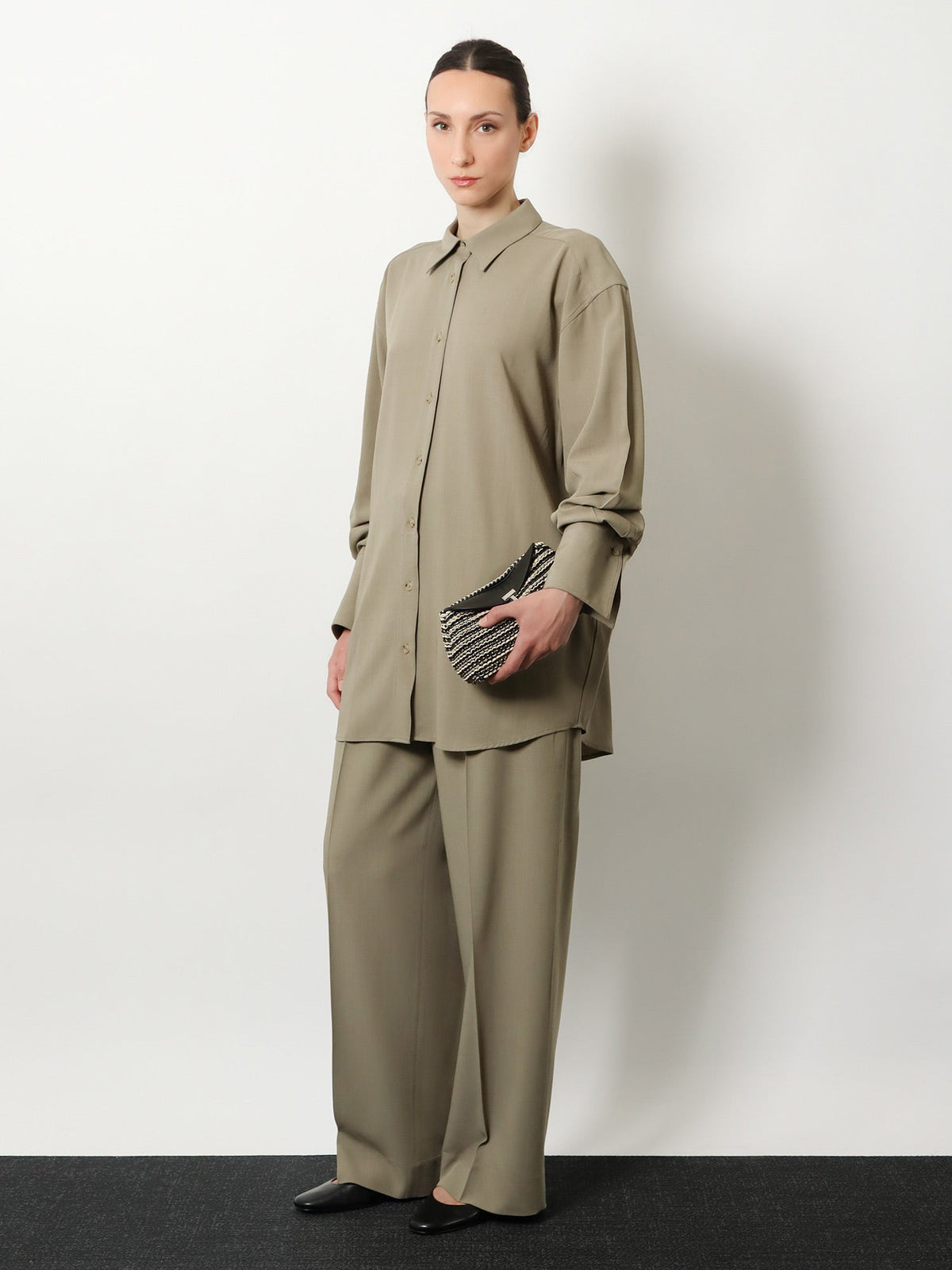 Toteme Viscose and wool shirt - Taupe