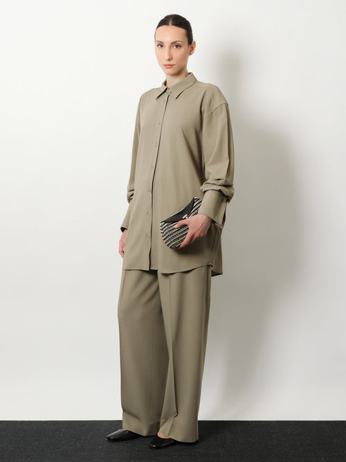 Toteme Viscose and wool shirt - Taupe