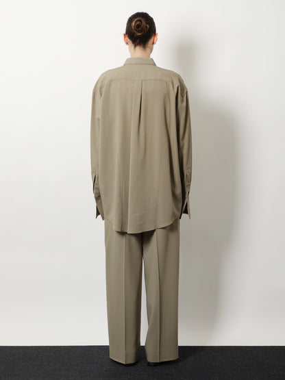 Toteme Viscose and wool shirt - Taupe