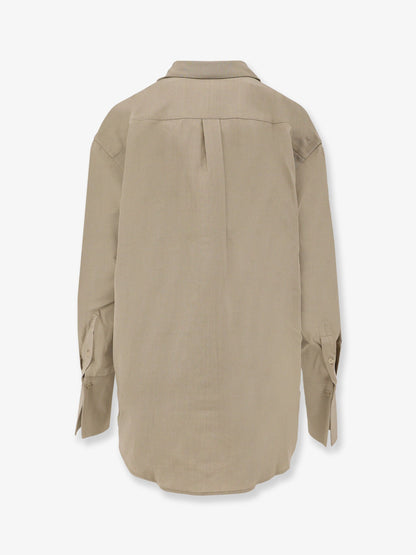 Toteme Viscose and wool shirt - Taupe