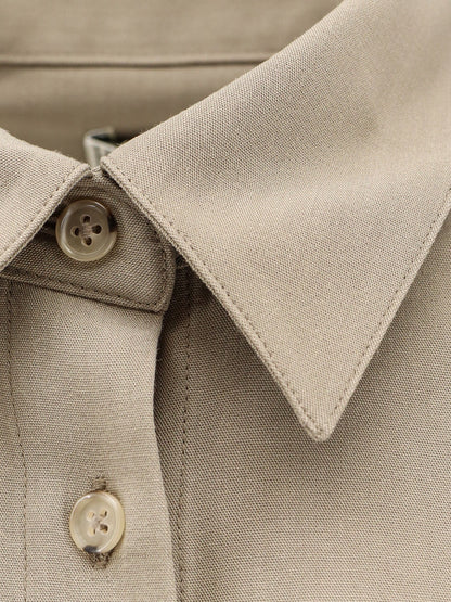 Toteme Viscose and wool shirt - Taupe