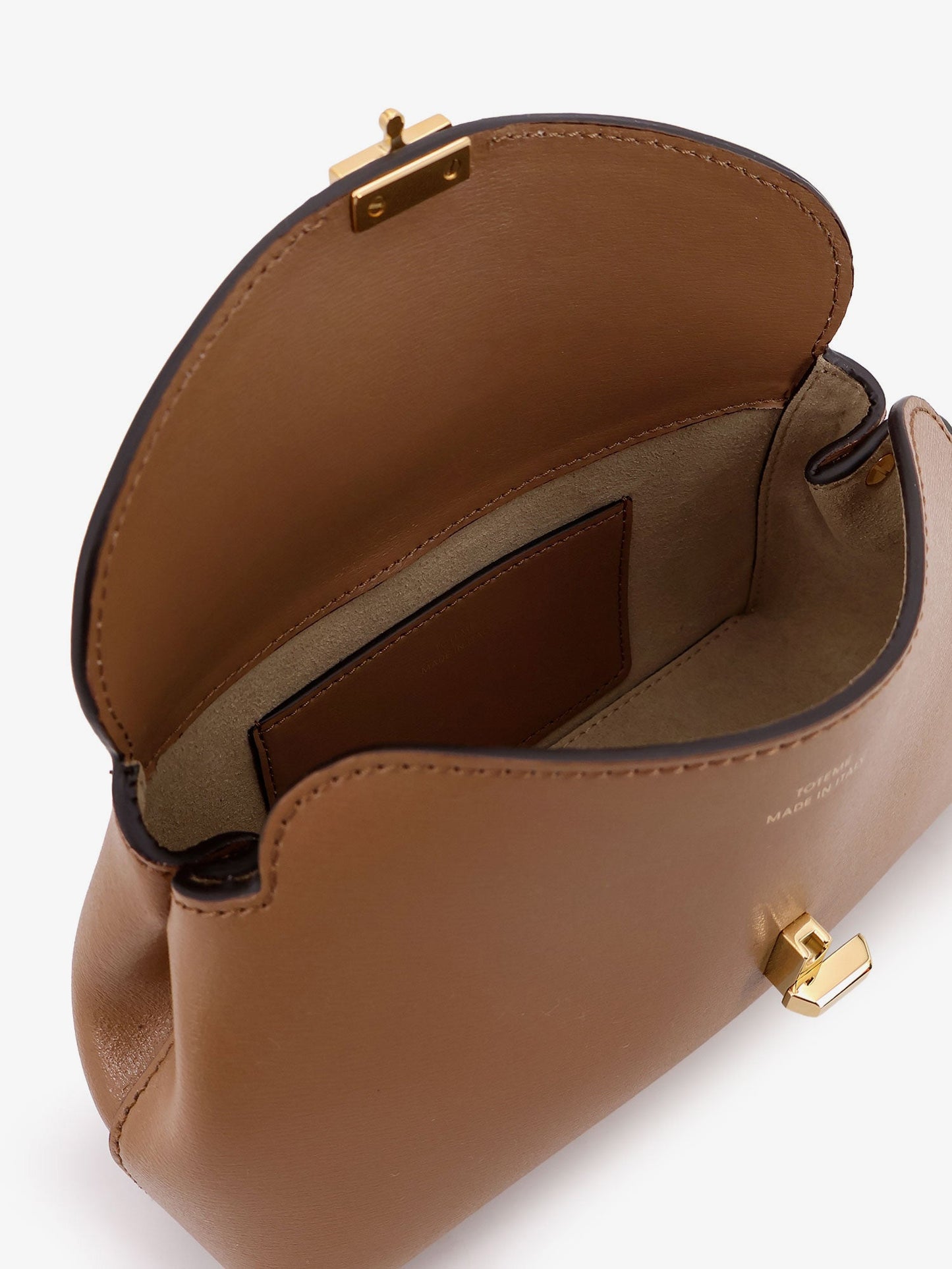 Toteme Mini T Lock Leather Clutch