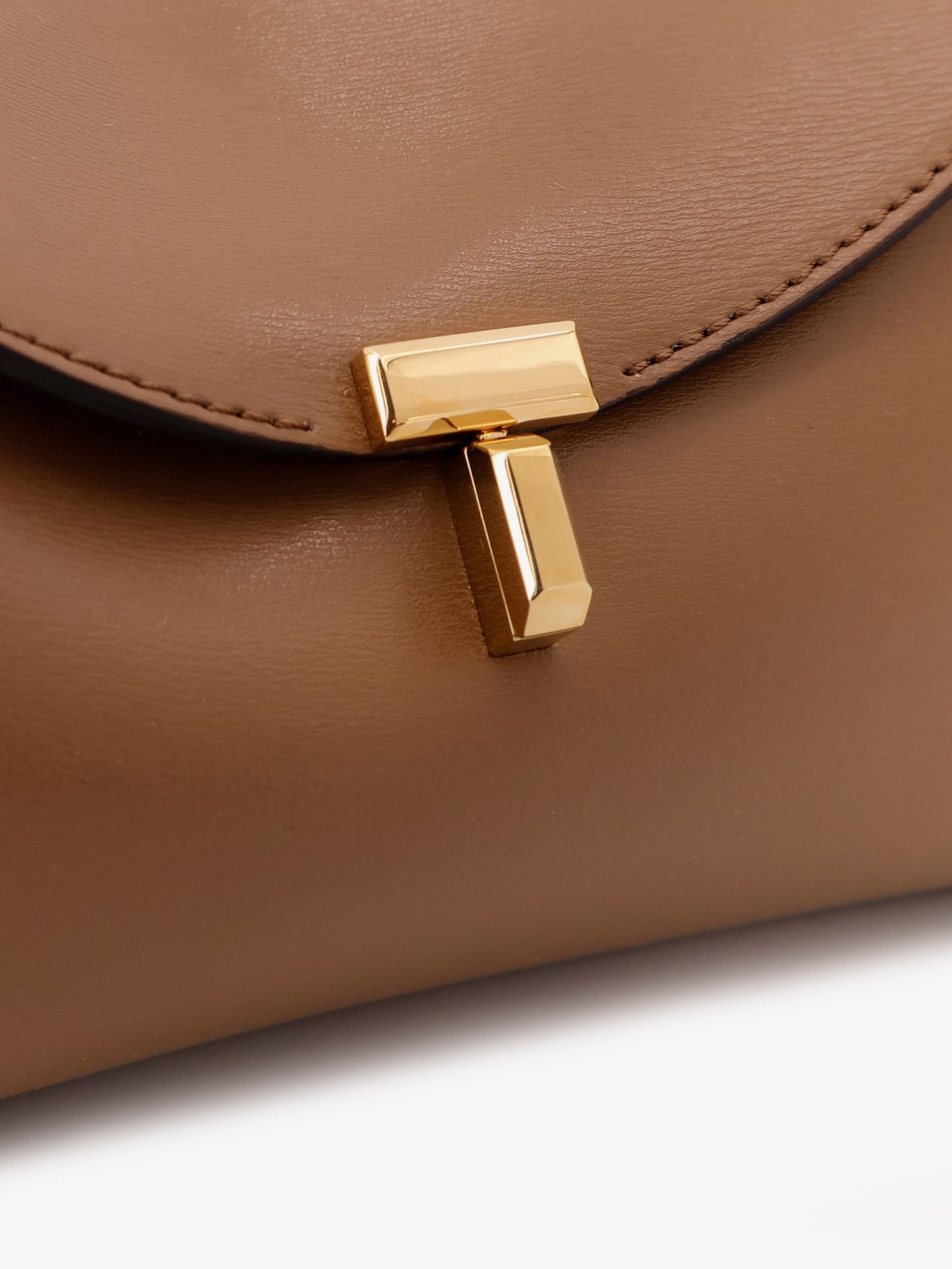 Toteme Mini T Lock Leather Clutch
