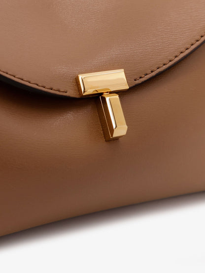 Toteme Mini T Lock Leather Clutch