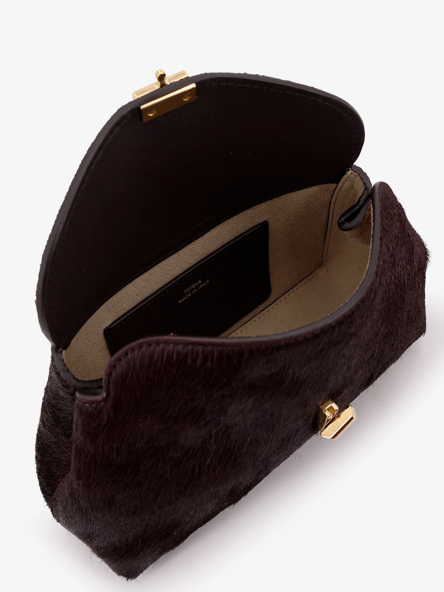 Toteme Mini T Lock Leather Clutch