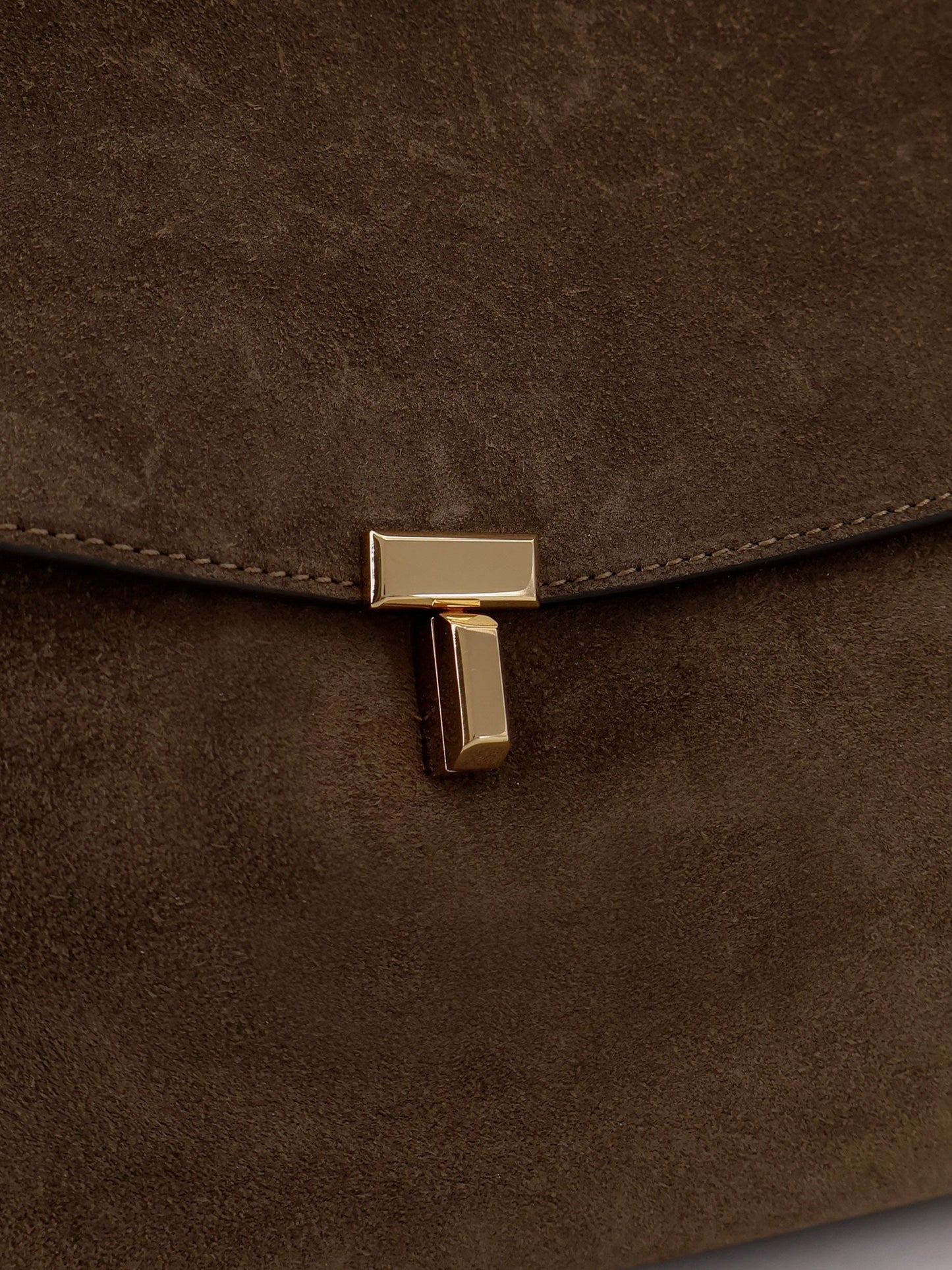 Toteme T Lock Leather Handbag