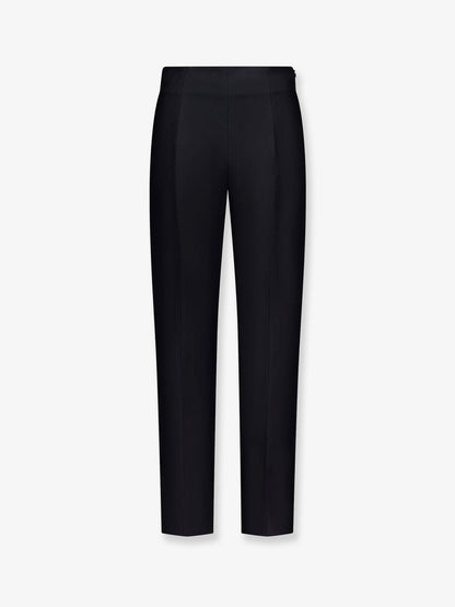 Toteme Slim Evening wool and silk trousers - Black