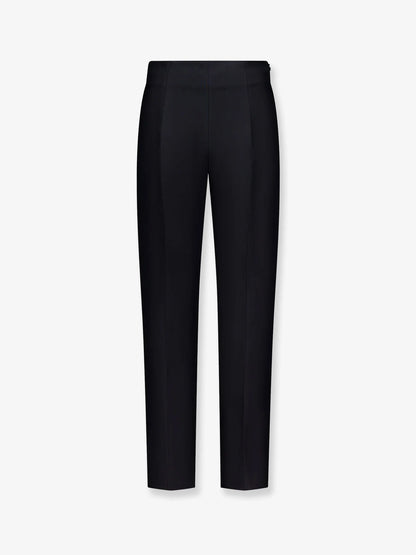 Toteme Slim Evening Wool And Silk Trousers