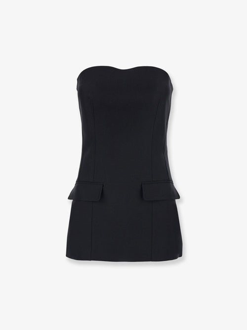 Toteme Wool and silk blend tank top - Black