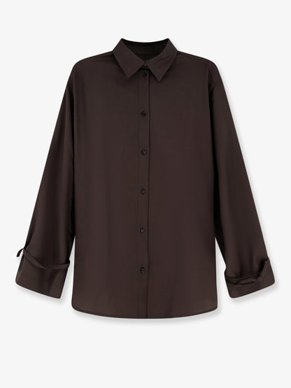Toteme Tie Cuff Wool Shirt