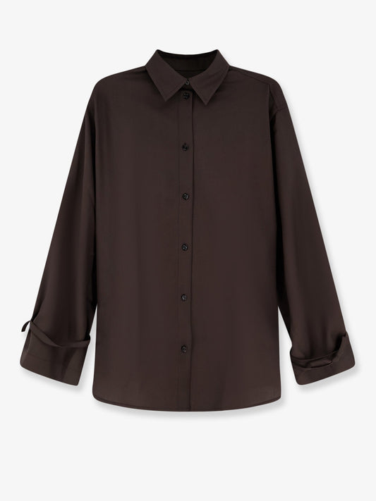 Toteme Tie Cuff Wool Shirt