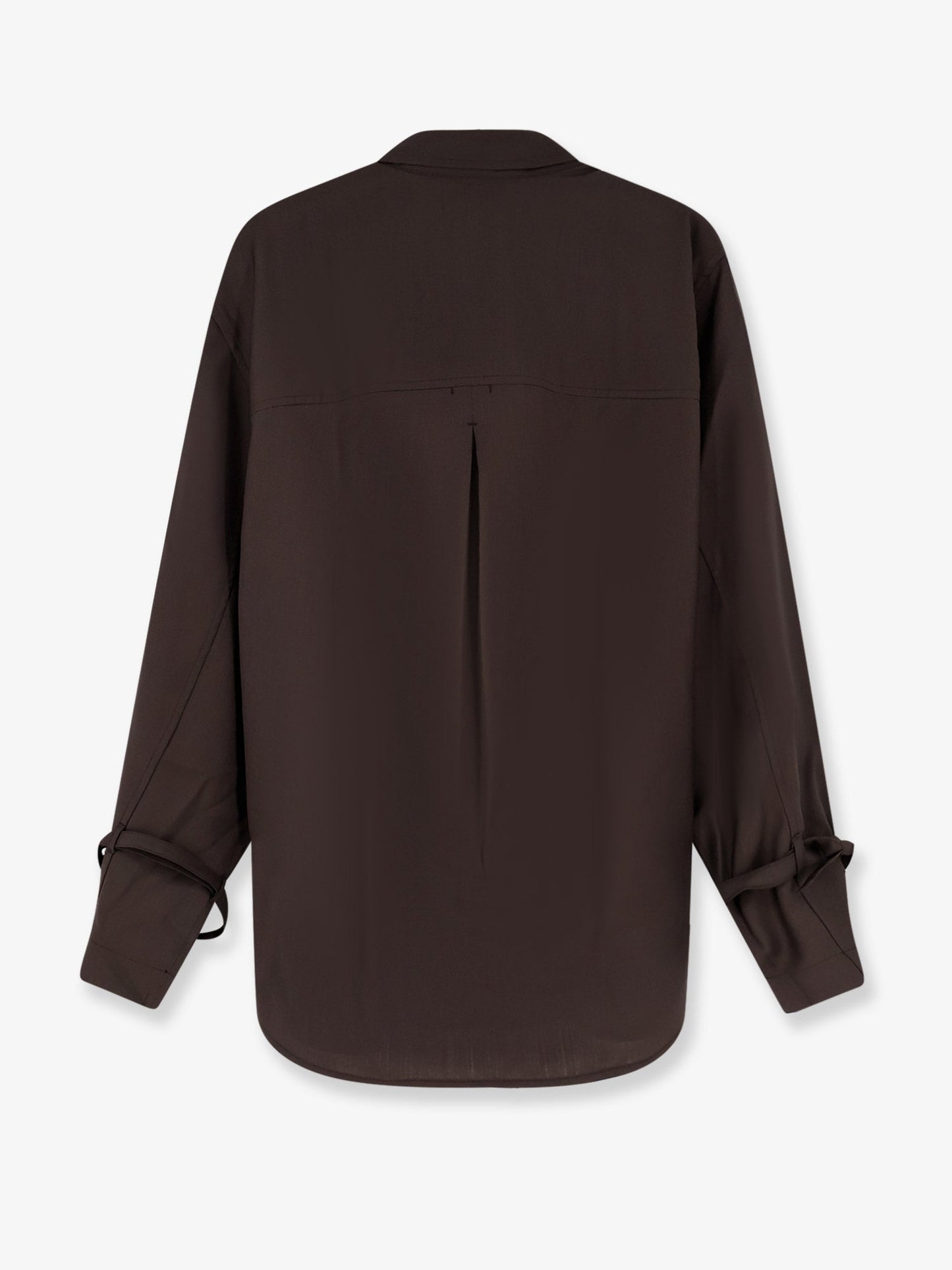 Toteme Tie Cuff Wool Shirt