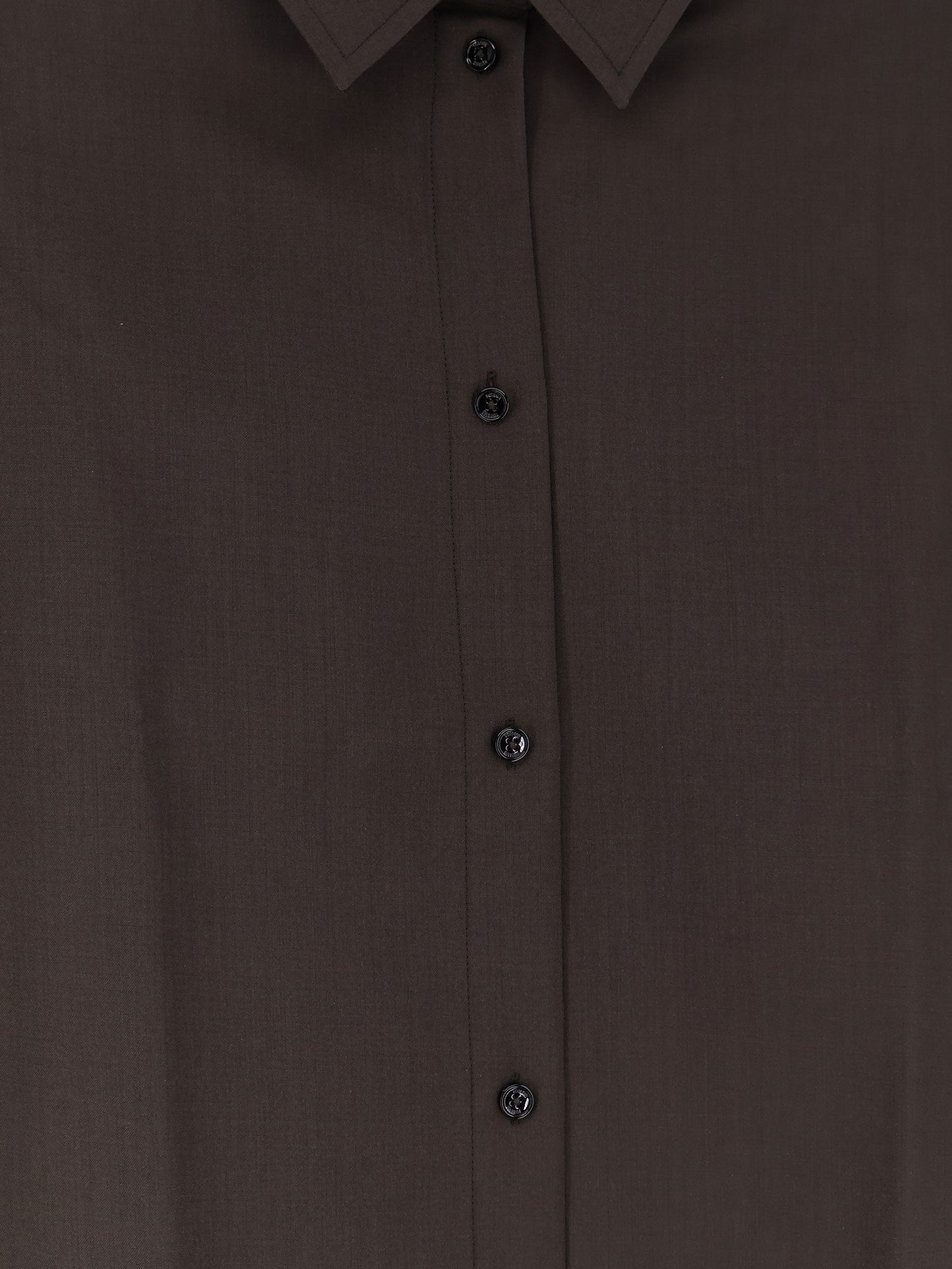 Toteme Tie Cuff Wool Shirt