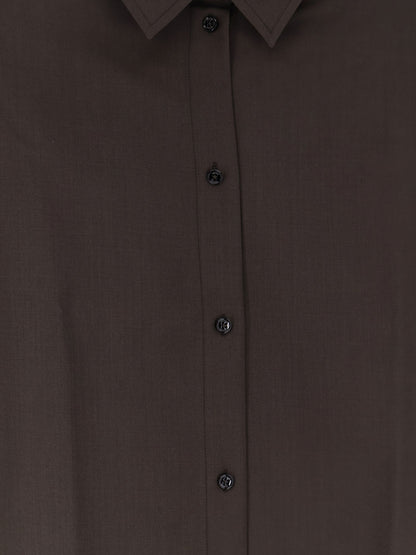 Toteme Tie Cuff Wool Shirt