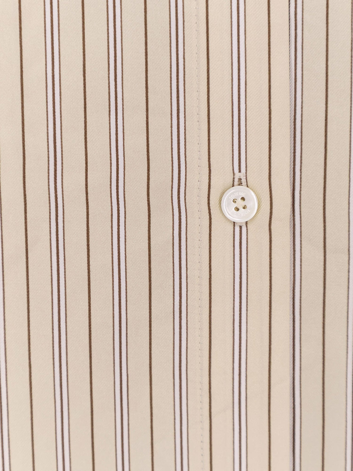 Toteme Oversized striped silk shirt - Beige Brown