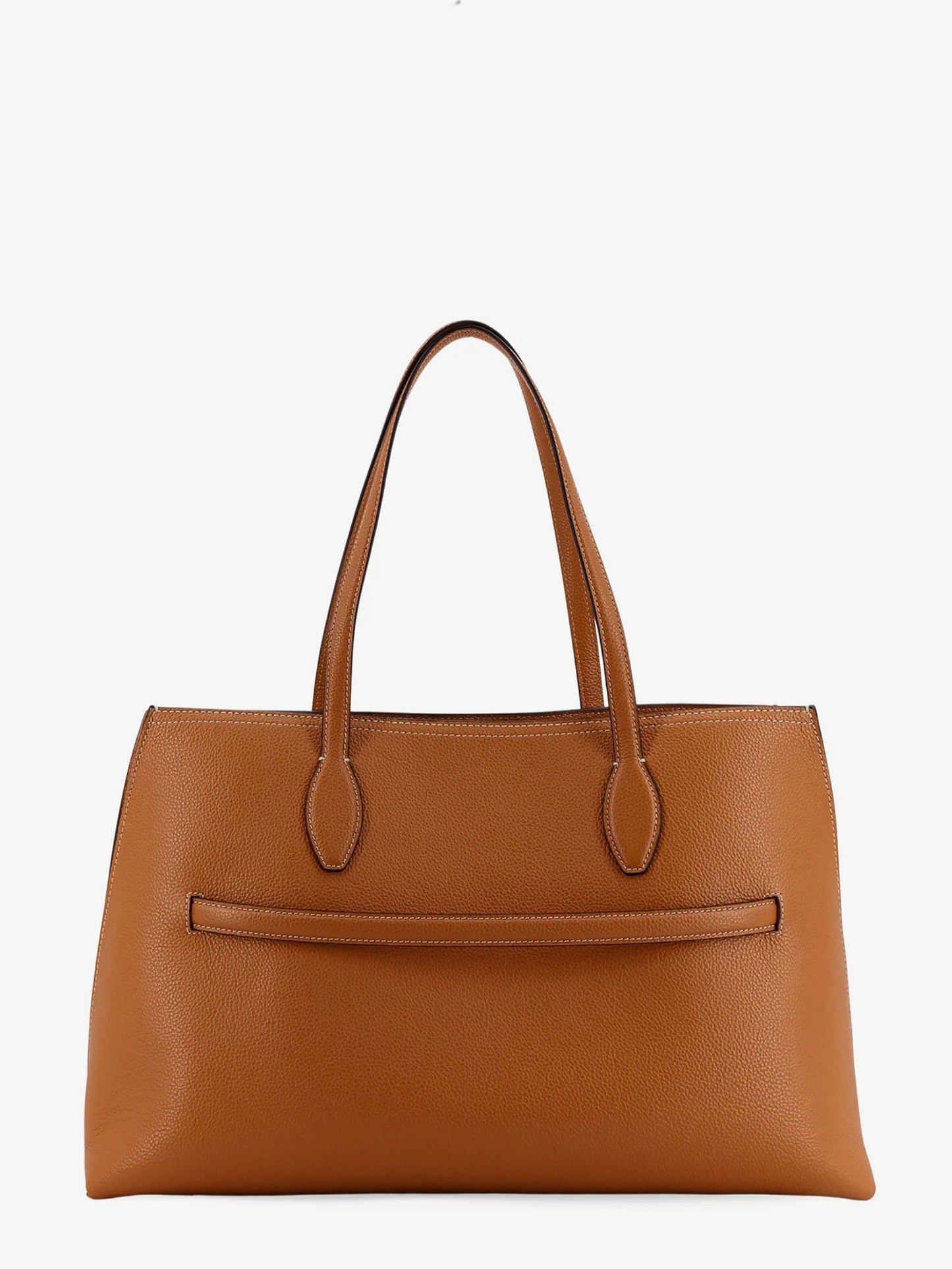 Toteme Leather Shoulder Bag With Lettering Logo On The Front