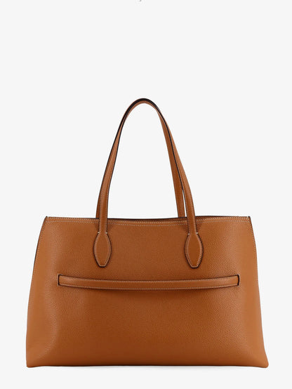 Toteme Leather Shoulder Bag With Lettering Logo On The Front