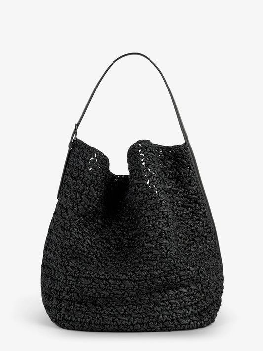 Toteme Raffia Shoulder Bag