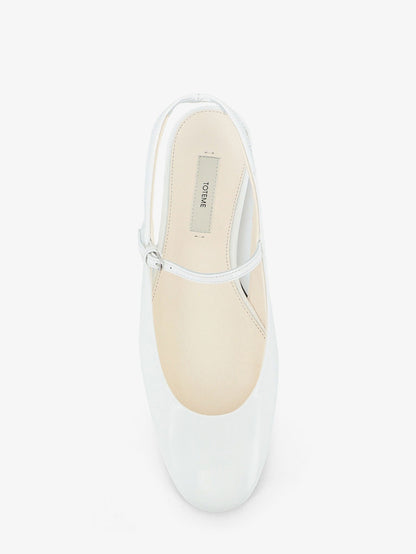 Toteme Leather ballet flats - Off-White