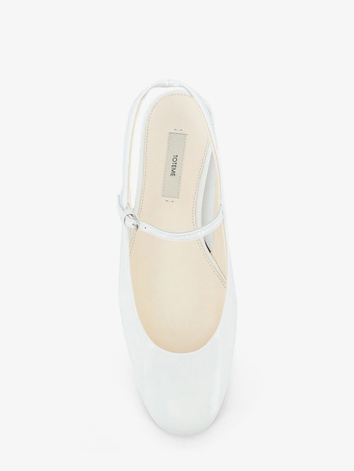 Toteme Leather ballet flats - Off-White