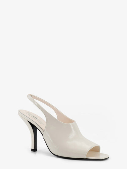 Toteme Leather Contour Sandals - Offwhite