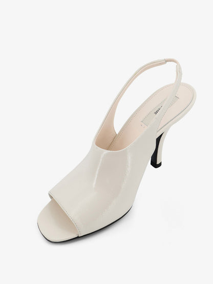 Toteme Leather Contour Sandals - Offwhite