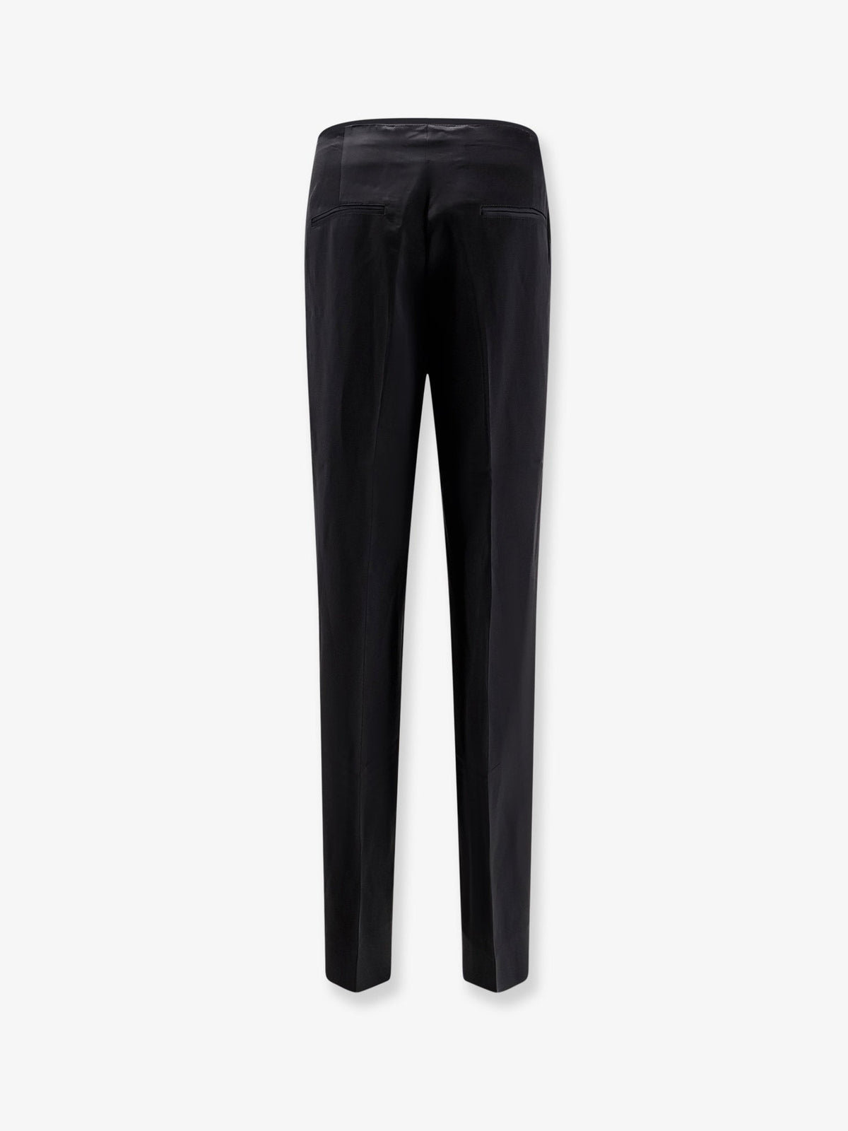 Toteme Easy Raw Edge viscose and linen trousers - Black