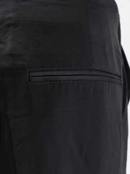 Toteme Easy Raw Edge viscose and linen trousers - Black