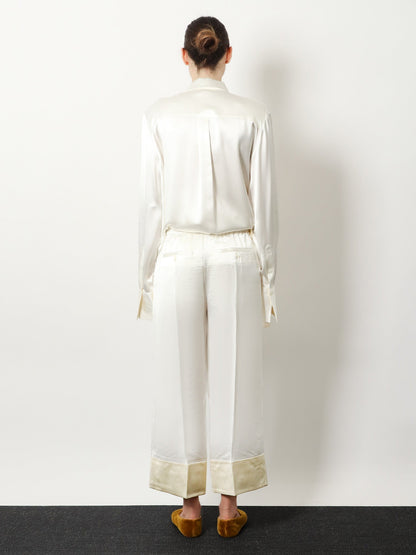 Toteme Viscose trousers - White