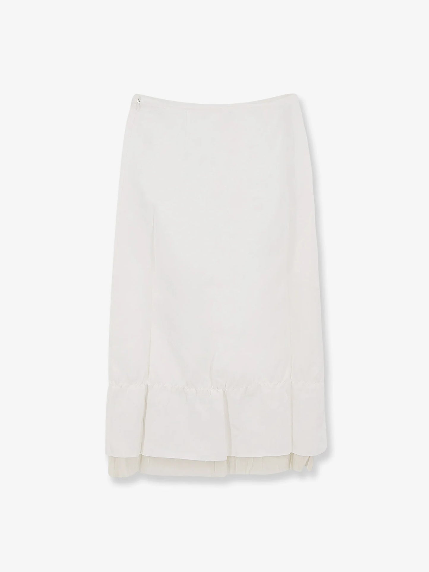 Toteme Layered Viscose And Linen Blend Skirt