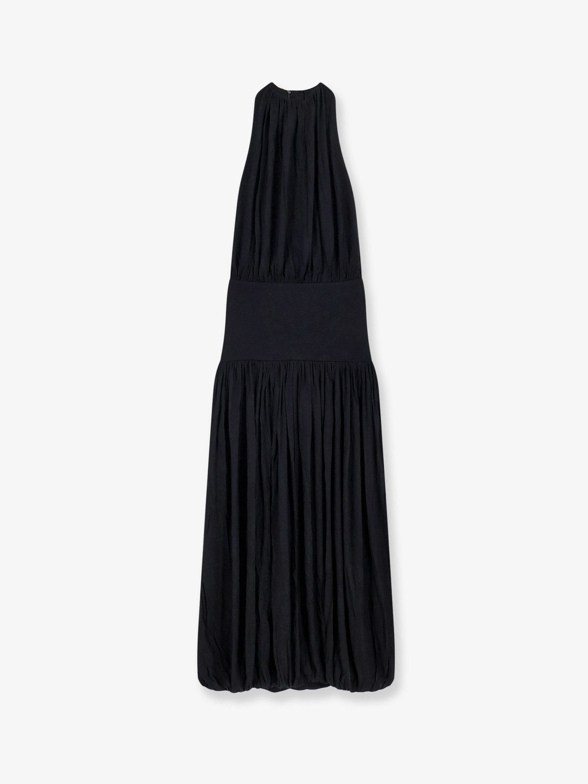 Toteme Soft Gathered viscose dress - Black