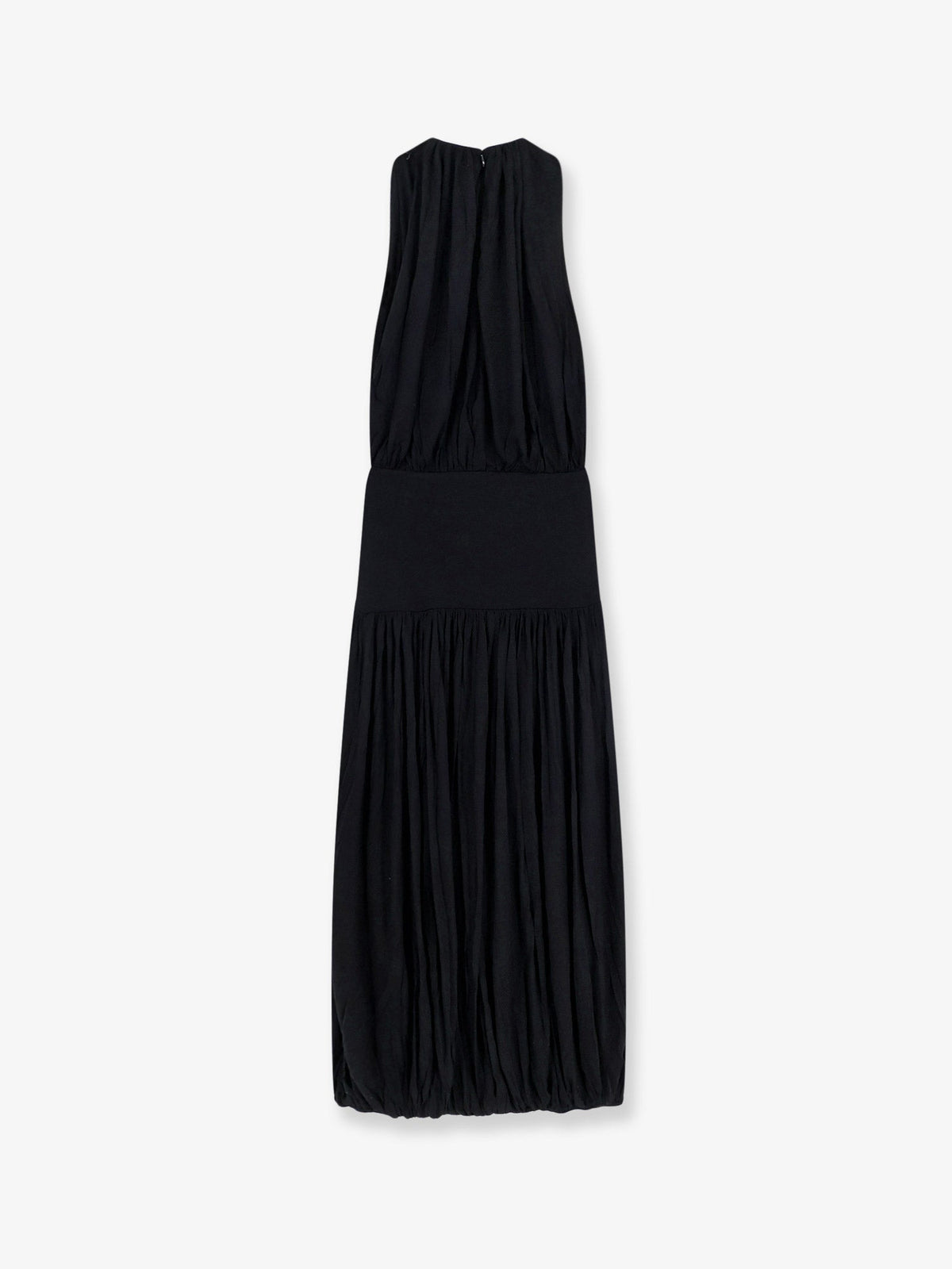Toteme Soft Gathered viscose dress - Black