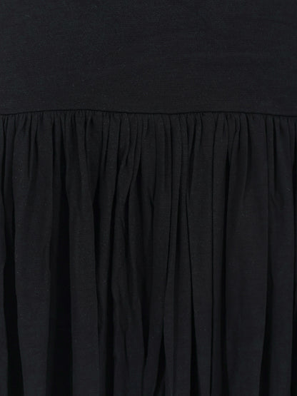Toteme Soft Gathered viscose dress - Black