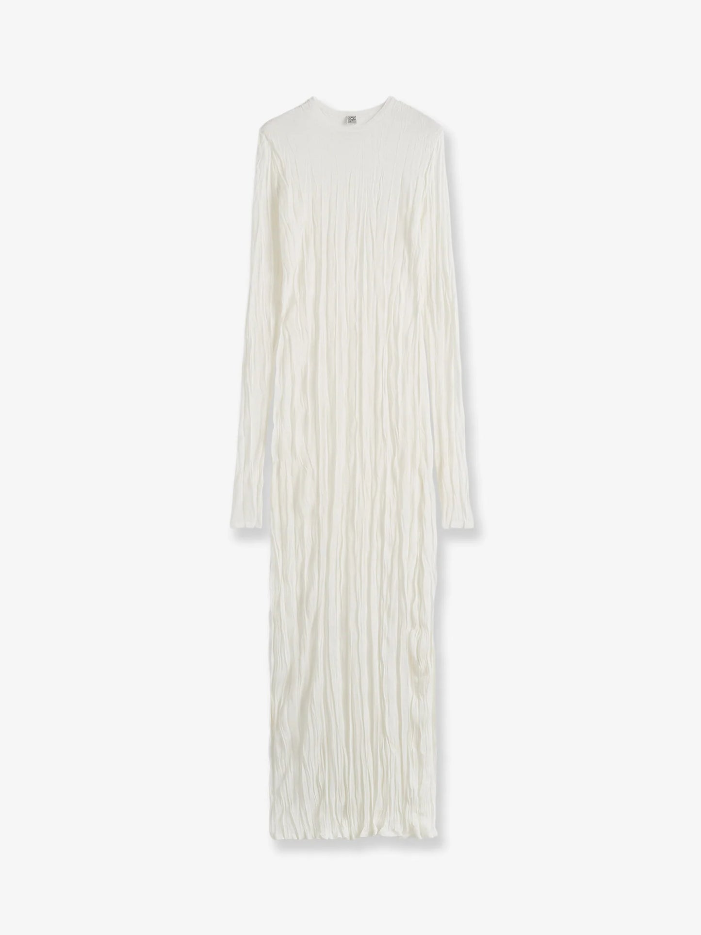Toteme Crinkled Viscose And Recycled Material Dress