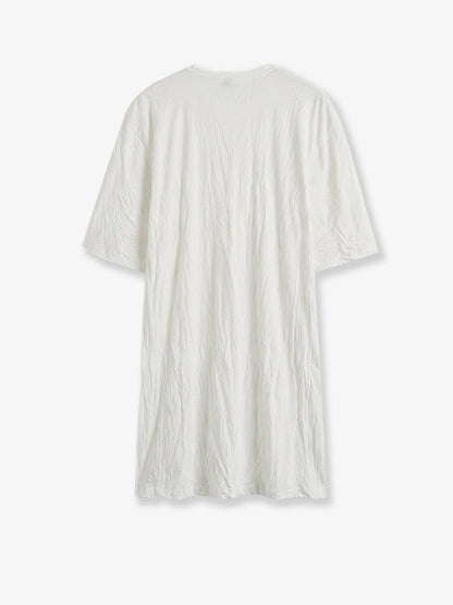 Toteme Relaxed fit short cotton blend dress - Offwhite