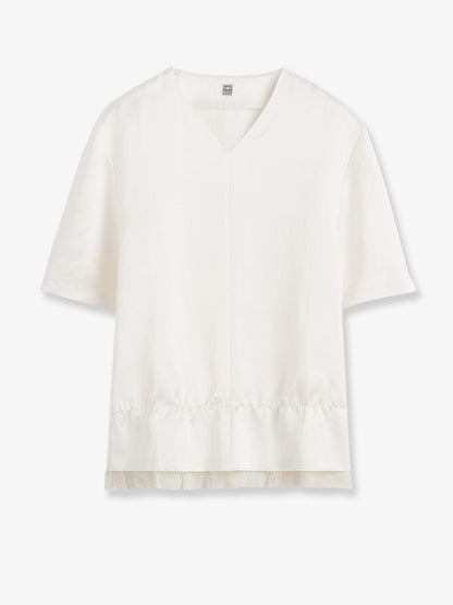 Toteme Pullover satin top - White