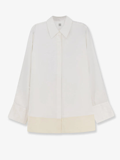 Toteme Tuxedo Satin Viscose Shirt